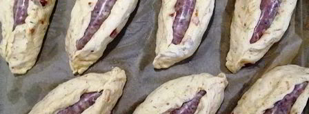 баварские бутерброды-булочки с колбасой. Шаг 6