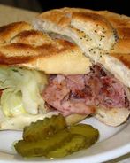 Бутерброд с ветчиной и сыром