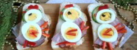 бутерброды петушки. Шаг 8