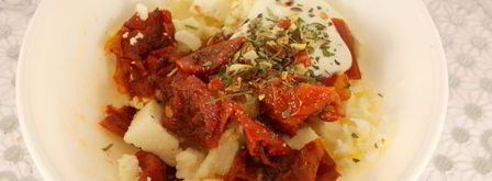 бутерброды с брынзой, вялеными помидорами и сыровяленой колбасой. Шаг 4