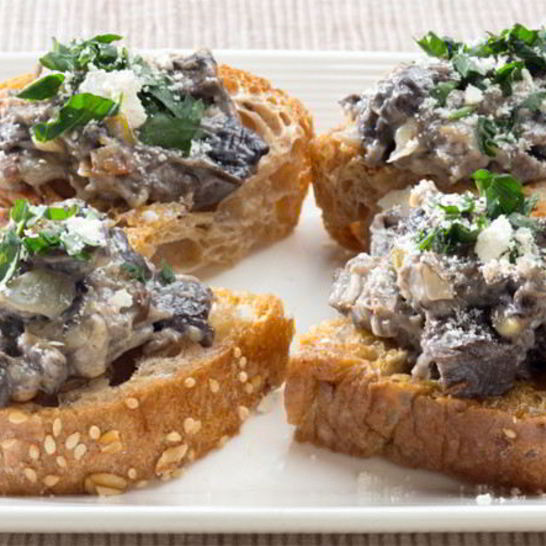 Рецепт бутерброды с грибной пастой