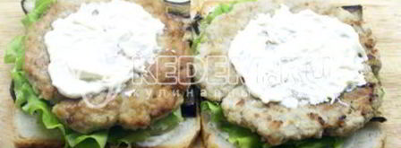 бутерброды с котлетой. Шаг 5