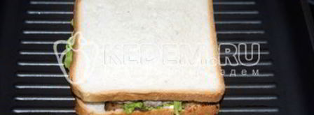 бутерброды с котлетой. Шаг 7