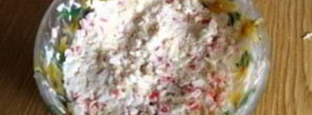 бутерброды с крабовыми палочками. Шаг 3