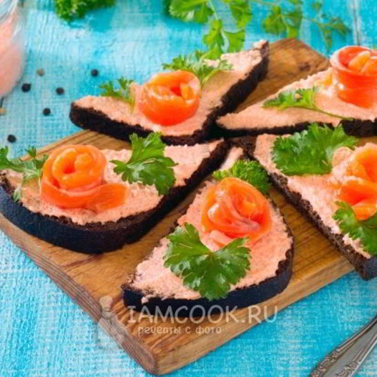 Рецепт бутербродов с красной рыбой