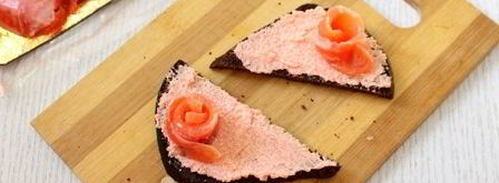 бутерброды с красной рыбой. Шаг 5