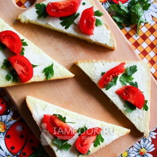Рецепт бутербродов с крем-сыром