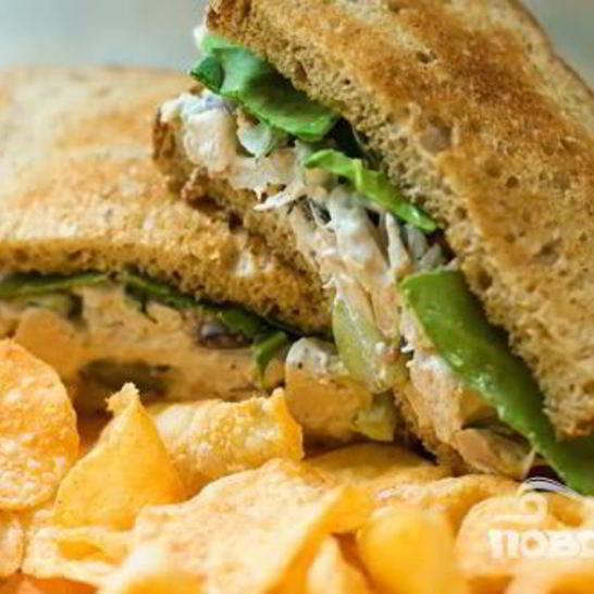 Рецепт бутербродов с куриным салатом