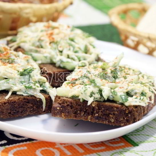 Рецепт бутербродов с салатом