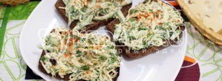 бутерброды с салатом. Шаг 6