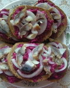 Бутерброды с селедкой