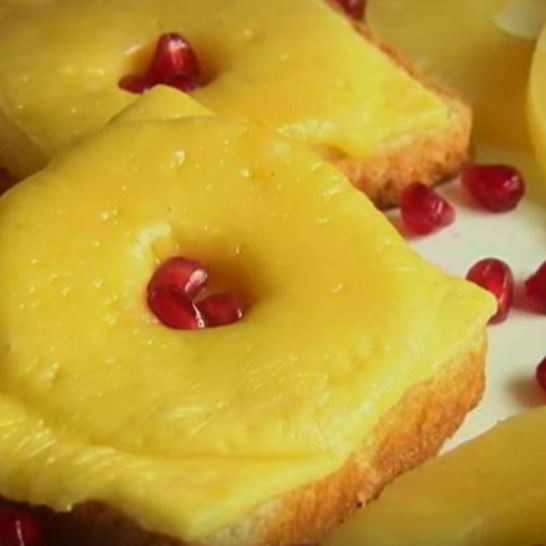 Рецепт бутербродов с сыром и ананасами