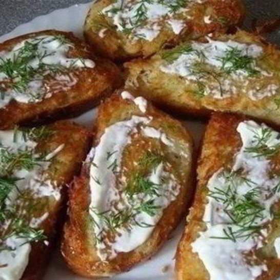 Рецепт бутербродов с тертым картофелем и яйцом