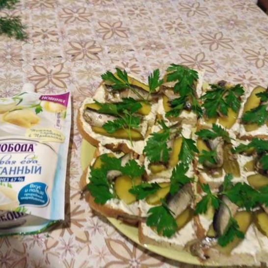 Рецепт бутербродов со шпротами