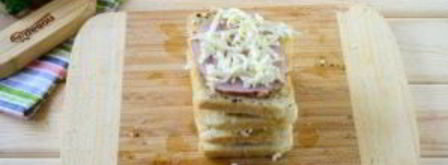 гармошка из бутербродов. Шаг 5