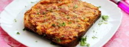 горячие бутерброды с колбасой и сыром. Шаг 5