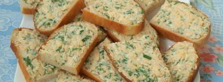 горячие бутерброды с сыром и зеленью. Шаг 5