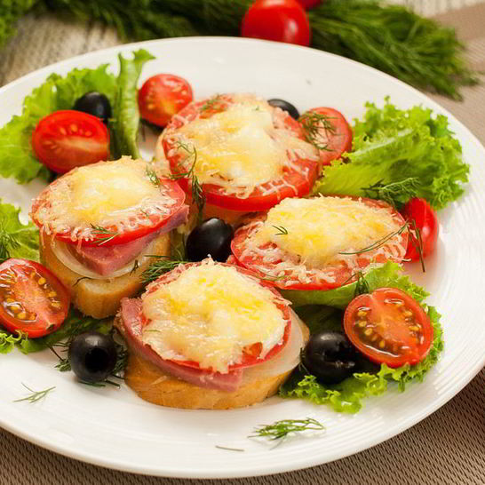 Рецепт горячих бутербродов в микроволновке