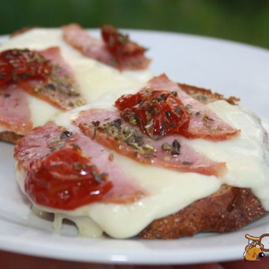 Рецепт горячих бутербродов в средиземноморском стиле