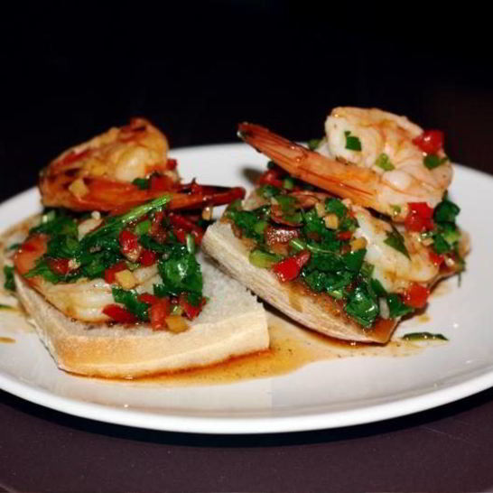 Рецепт острых бутербродов с креветками