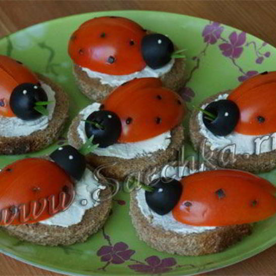 Рецепт праздничных бутербродов