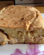 Сырный кекс с курицей
