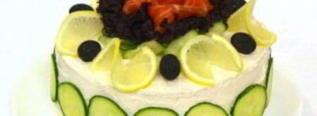 торт бутербродный с рыбой. Шаг 4