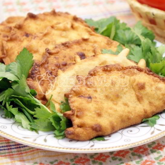 Рецепт чебуреков с мясом