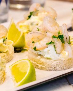 Закуски с креветками