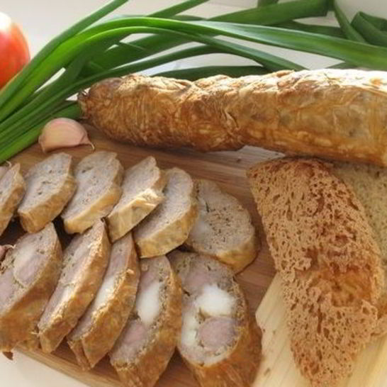 Рецепт домашней колбасы в свиной сетке