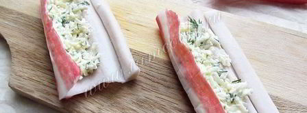 фаршированные крабовые палочки в кляре. Шаг 5