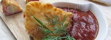 фаршированные крабовые палочки в кляре. Шаг 8