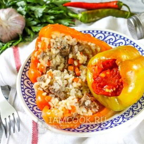 Рецепт фаршированных перцев в томатном соусе