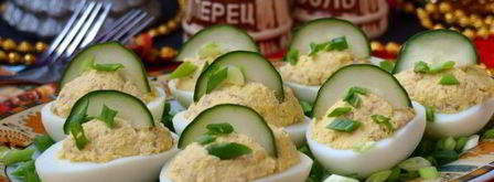 яйца, фаршированные печенью трески. Шаг 7