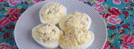 яйца, фаршированные сельдью. Шаг 4