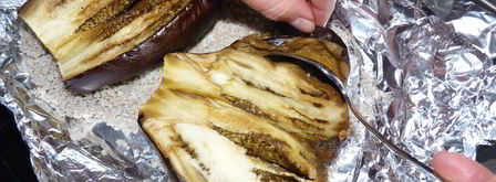 баклажанная икра в прошутто. Шаг 2