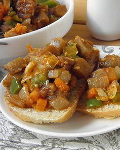 Икра из баклажанов кусочками