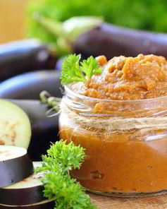 Икра из баклажанов с травами