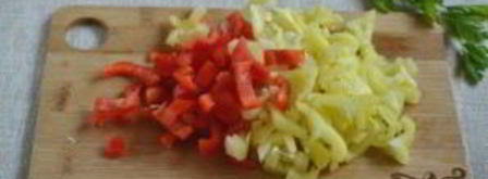 икра кабачковая с перцем и помидорами. Шаг 3