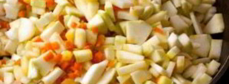 кабачковая икра кусочками на зиму. Шаг 3