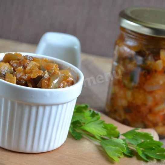 Рецепт кабачкова баклажанная икра на зиму пальчики оближешь