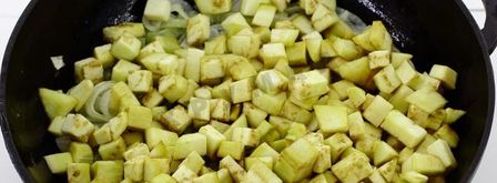 кабачково-баклажанная икра на зиму. Шаг 3