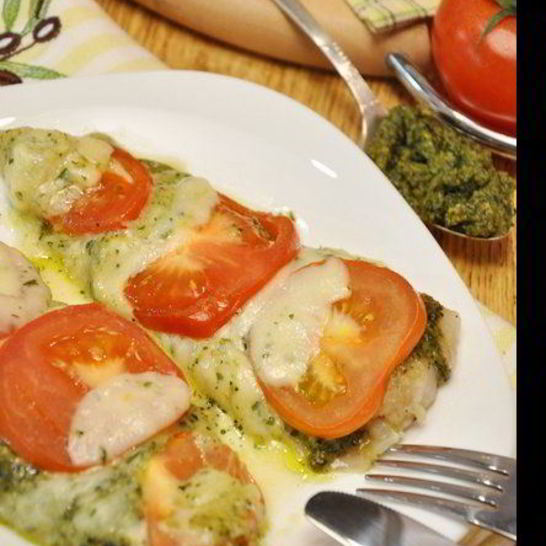 Рецепт капрезе из запеченного филе трески