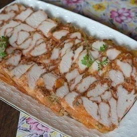 Рецепт мраморной курочки в желе