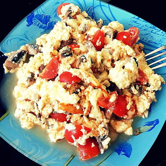 Рецепт французского омлета с грибами