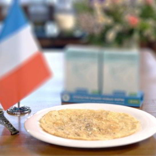 Рецепт французского омлета с кабачком