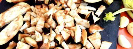 фриттата из баклажанов с грибами. Шаг 2