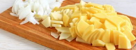 фриттата с картофелем и ветчиной. Шаг 5