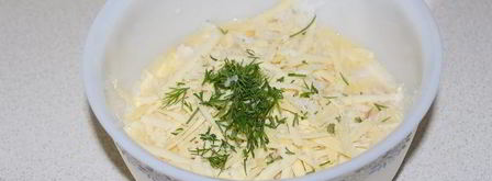 фриттата с копченой куринной грудкой и рисом. Шаг 4