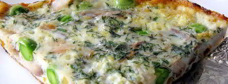 фриттата с копченой скумбрией и зеленым горошком. Шаг 7